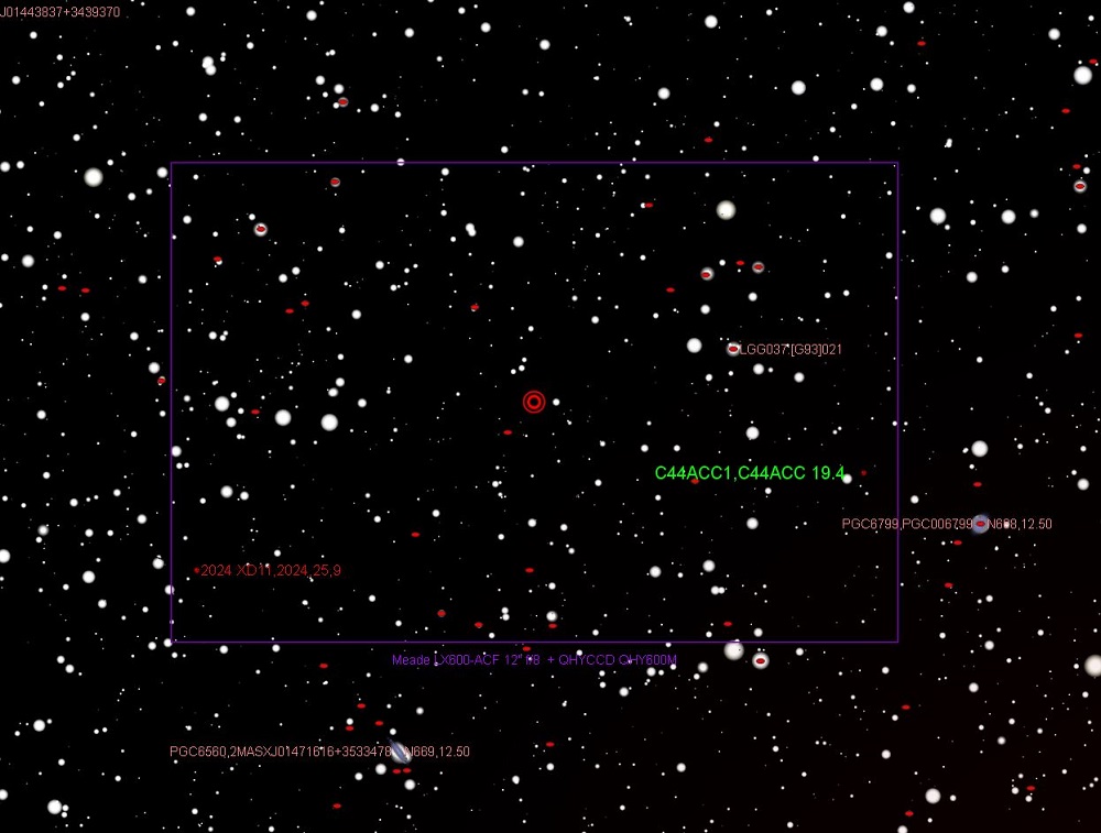 Mosaic position 1 of the fast object C44ACC1